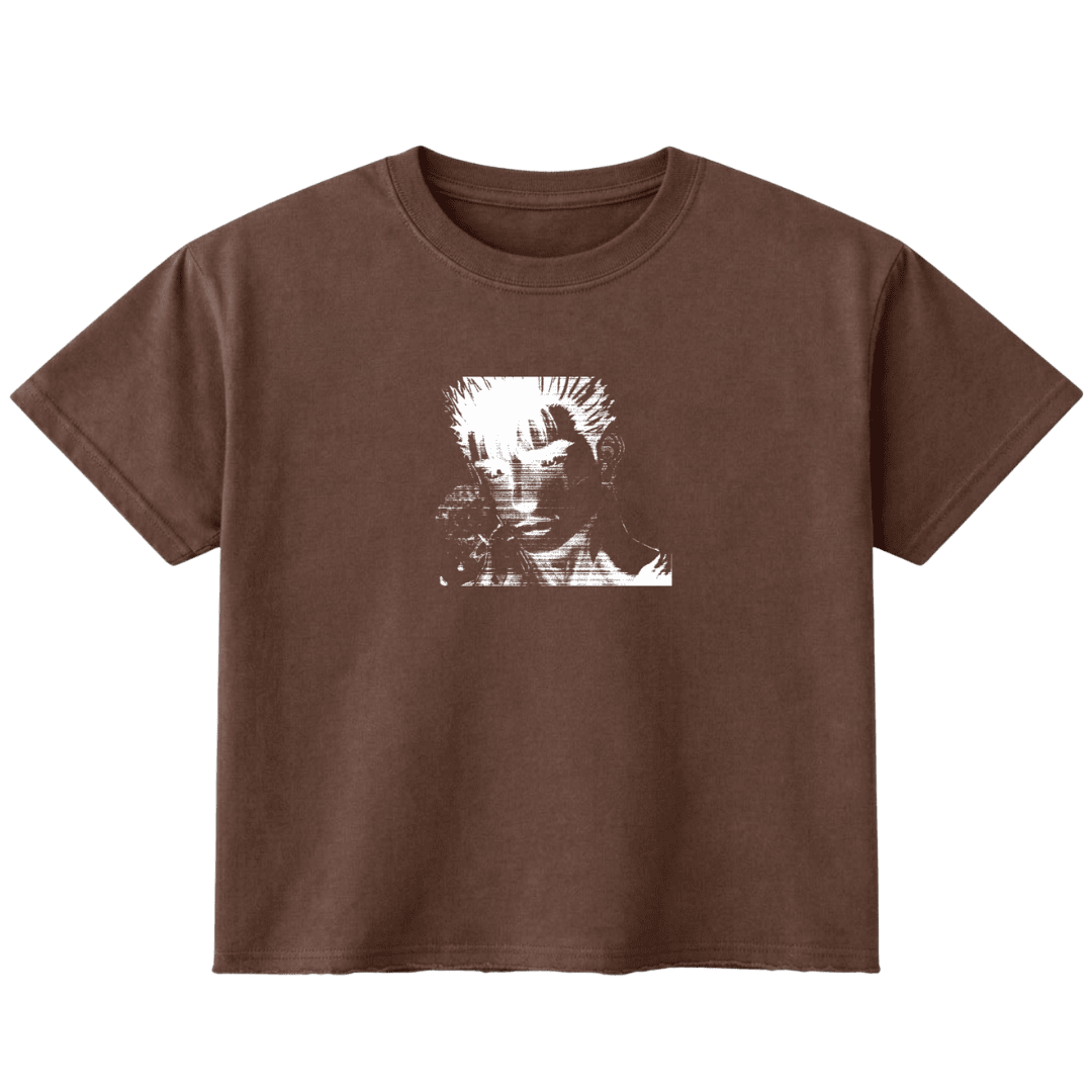 Guts Vintage Brown Boxy T-Shirt - Kind as a flower Kawaii