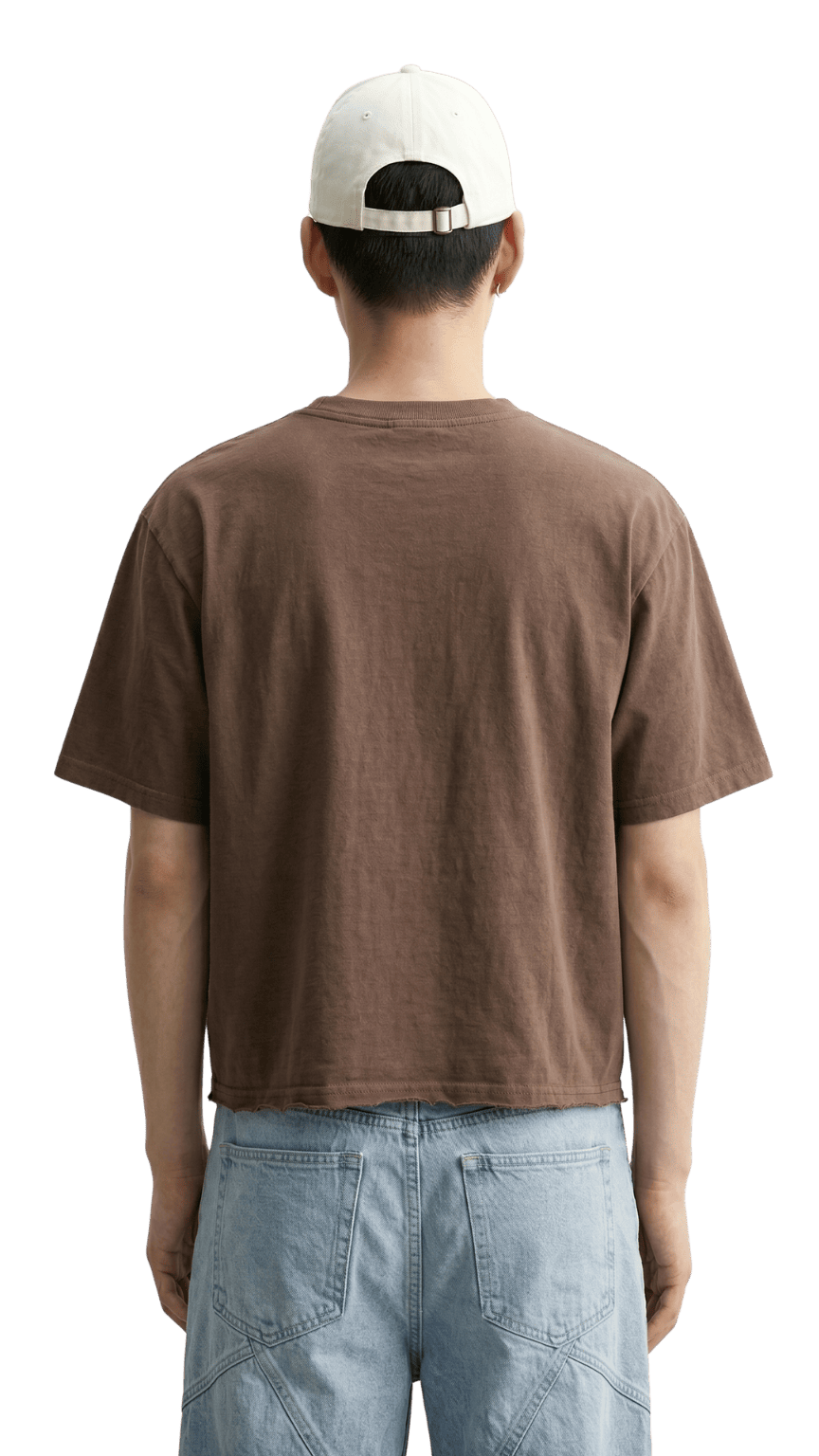Guts Vintage Brown Boxy T-Shirt - Kind as a flower Kawaii
