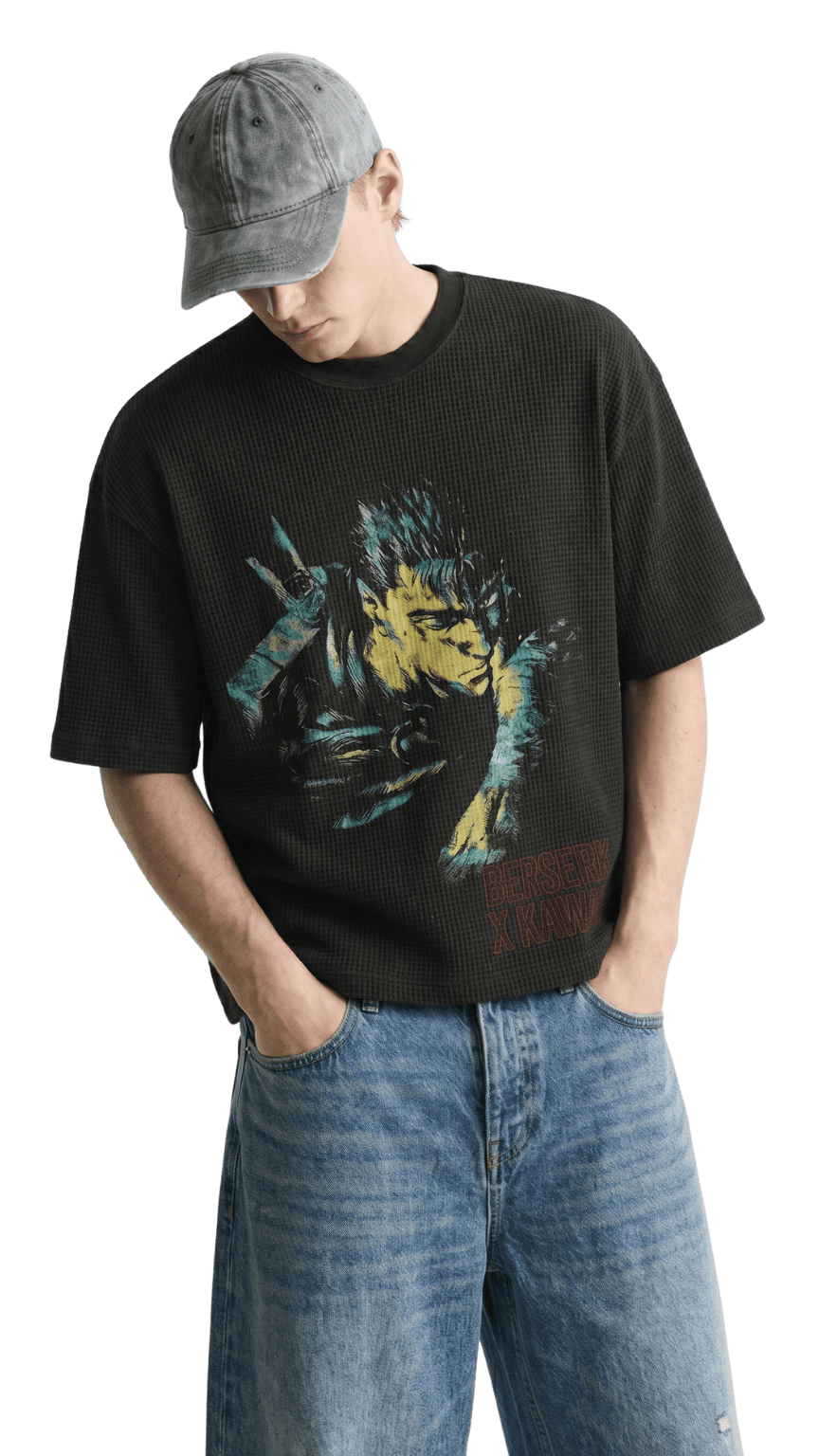Vintage Berserk Waffle Tshirt Kawaii