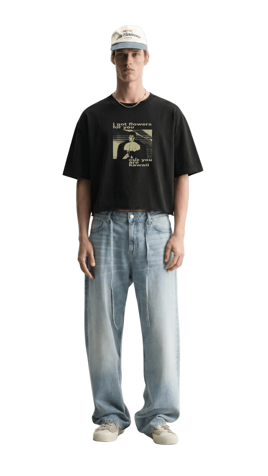 Vintage Berserk Slightly Cropped Black Tshirt Kawaii